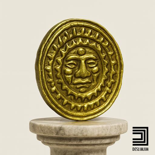 american gods leprechaun coin - Sun