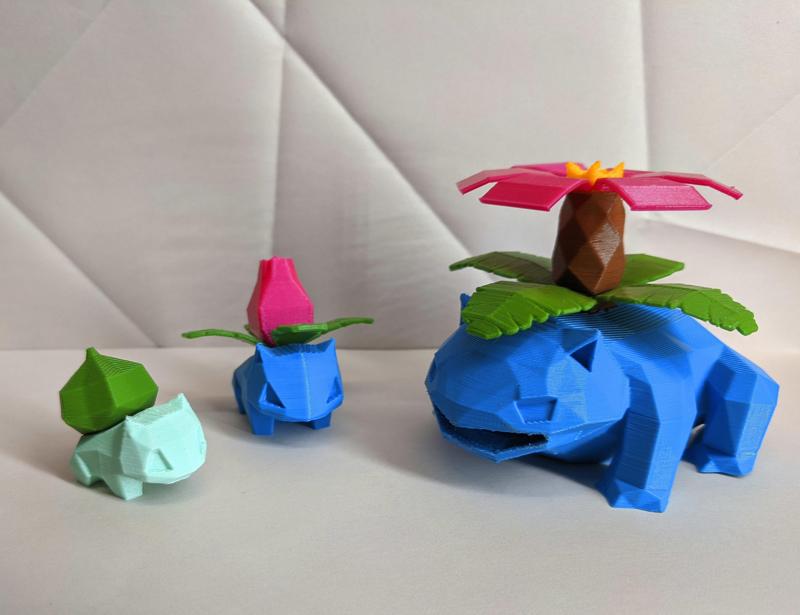 Ivysaur Low Poly Pokemon