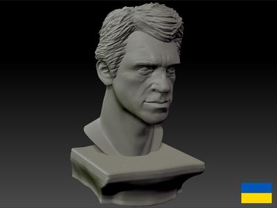 Vladimir Vysotski 3d print model FREE. Владимир Высоцкий . 3д модель Бесплатная