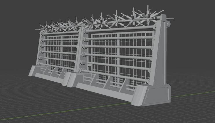Jurassic Park 3 fence prototype