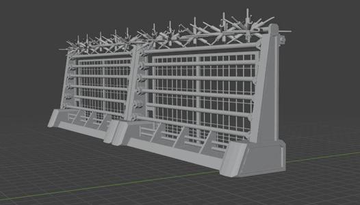 Jurassic Park 3 fence prototype