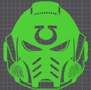 Warhammer 40k Ultramarines Helmet Wall art