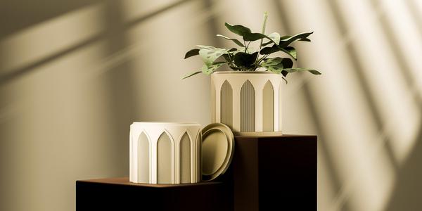 Modern Planter | Set of 2 designs | Arcline Collection | STL File