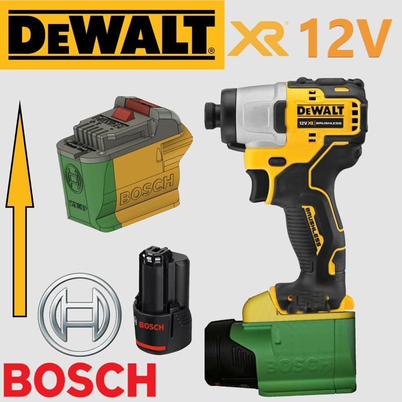 BOSCH PRO 12V on DEWALT 12V