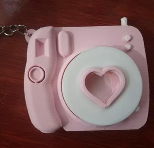 Photo camera key ring