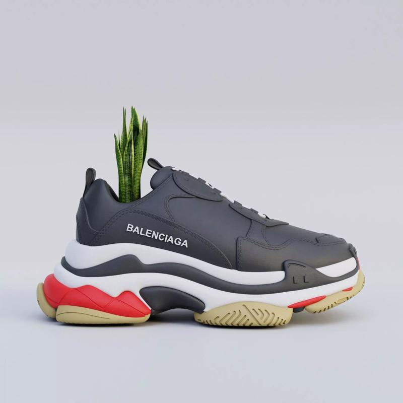 3D Printed Balenciaga Triple S Shoe