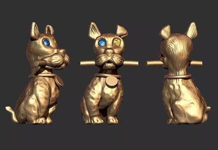 3D dog model
