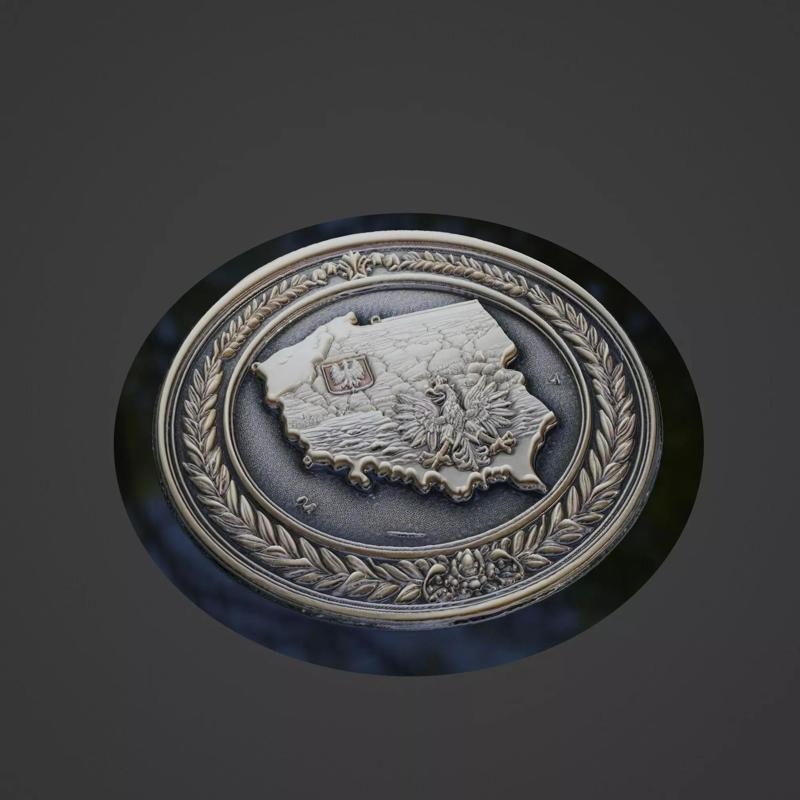 Poland Country Medallion