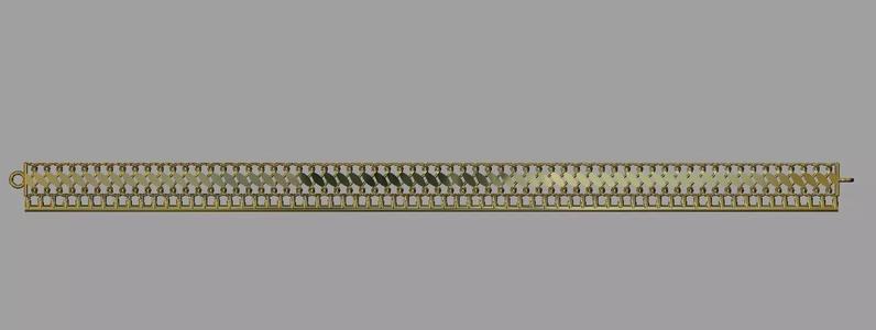 One piece fusion chain is cast directly