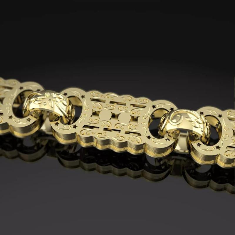 star and bars belcher bracelet chain