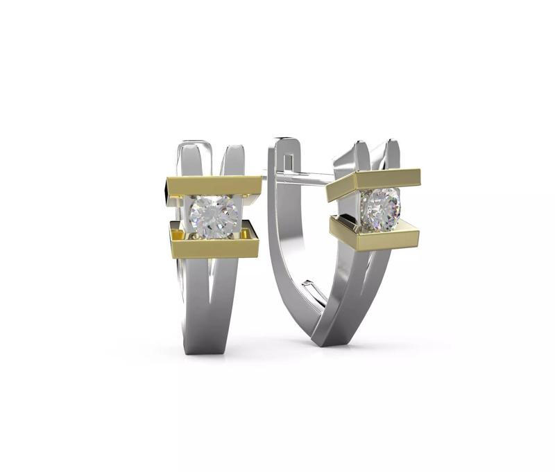 140305 E Earrings with stright lines