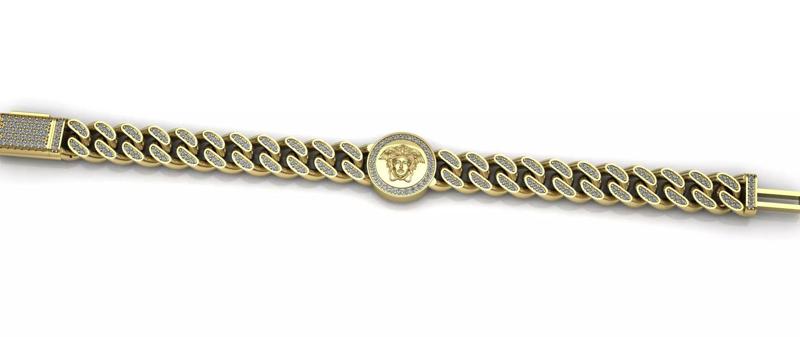 Medusa - Cuban Link Chain Bracelet