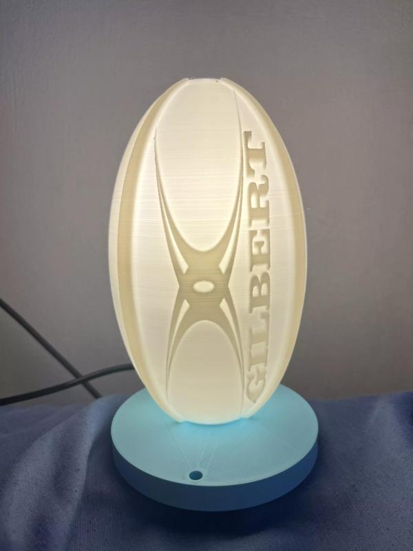 Lampe Rugby et logo aviron bayonnais