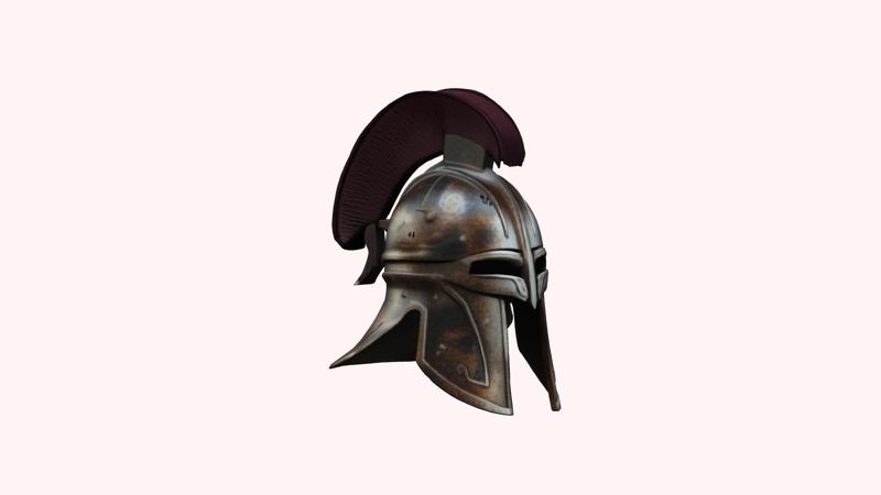 Ancient Greek Spartan Helmet