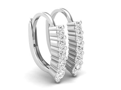AV 557 Diamond Ladies Huggies Hoop Earrings