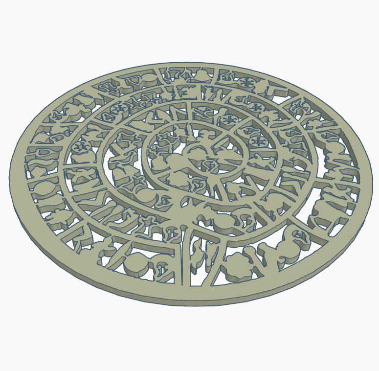 Phaistos Disc Guitar Rosette