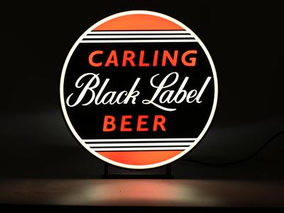 Carling Black Label Beer Logo LED Light Box