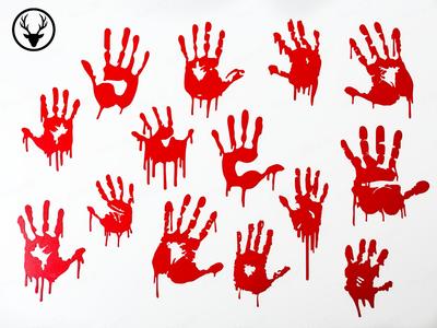 Bloody handprint collection
