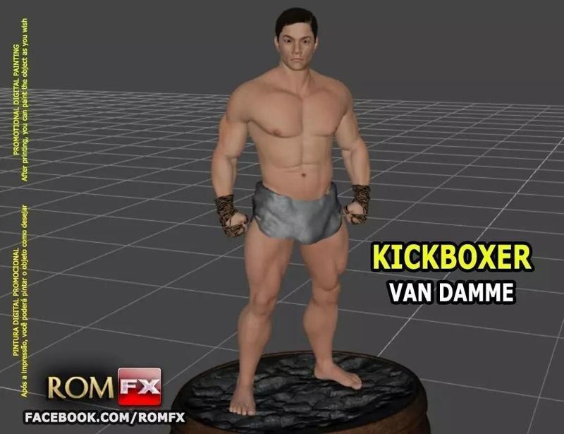 Van Damme Kickboxer - 3D Printable Figure