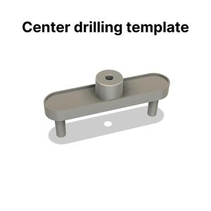 Center drilling template