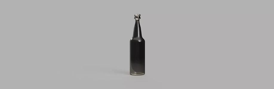 Glass soda bottle