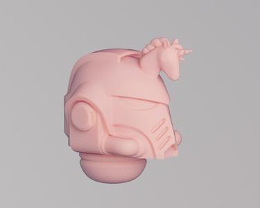 Space marine helmet w40k Unicorn