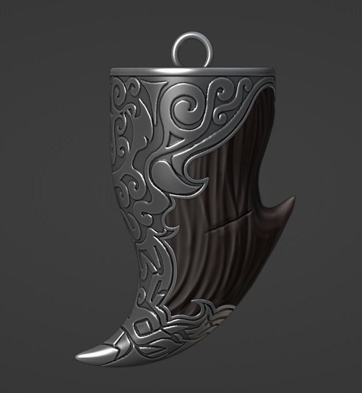 Kadan necklace Dragon age prop replica cosplay 3d model (stl file) for printing