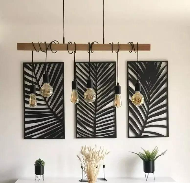 TROPICAL LEAVES TRIPTYCH MURAL