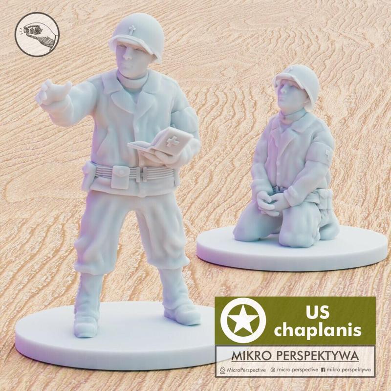 US Chaplain set 28mm presupported