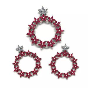 Pendant and Earrings Marquise