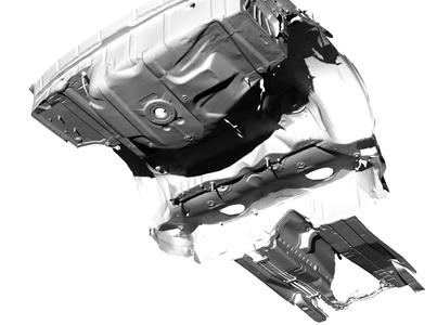 BMW E36 Coupe Rear underside 3D scan