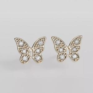 small butterfly earring
