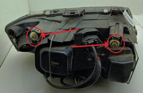 Headlight adjustment gear 2 items HELLA & DEPO for VAG AUDI BMW Jaguar Volvo Headlight
