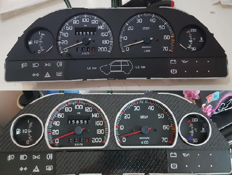 Fiat Uno Gauge Rings (like Bmw)