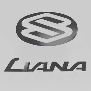 Suzuki Liana 2001 Logos | Front Grille & Trunk Lid Emblems #nkt