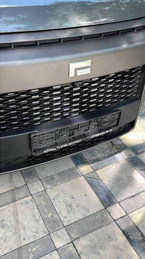 Chineese to Euro licence plate holder adapter