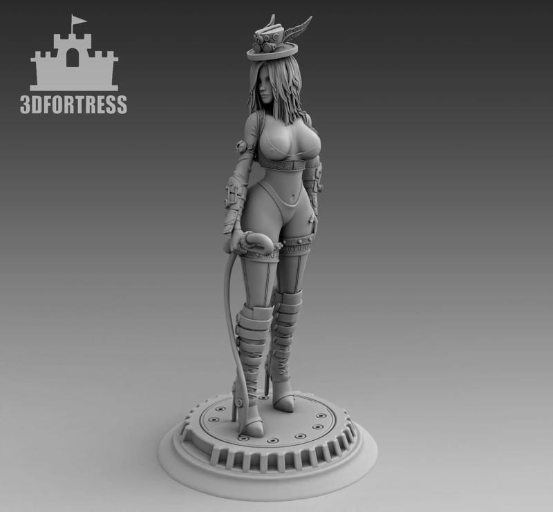 The girl with the whip