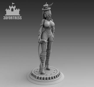 The girl with the whip