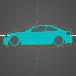 BMW F87 M2 key silhouette