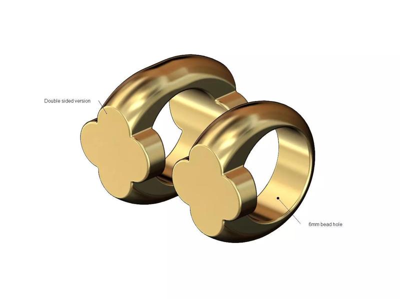 Clover bracelet beads and charms