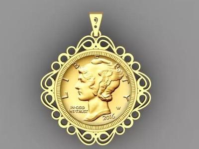 Coin Frame for Dime