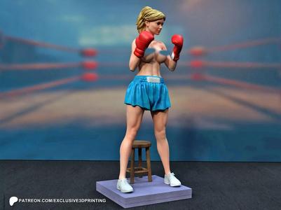 Pin-Up Female Boxer