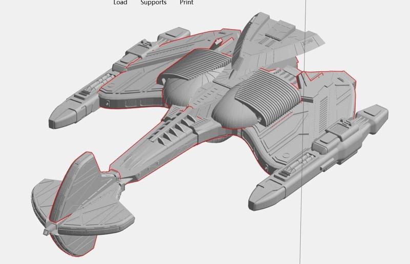 Klingon Hawk Eye - star trek battlecruiser