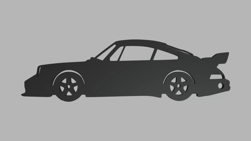 Porsche 911 964 Turbo Veilside Coupe 1993 Key Ring