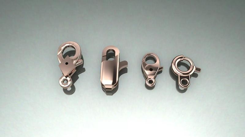 Jewelry Lock Carabiner Clasp Hook  3D print model