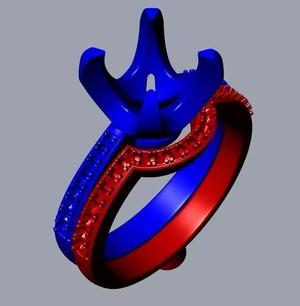 JEWELRY 3D BRIDAL SET STL FILE FOR DOWNLOAD AND PRINT- CC5B