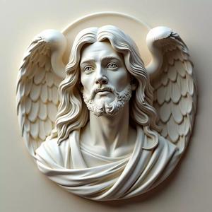 Jesus with angel wings