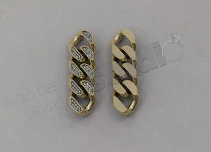 Detailed cuban chain design