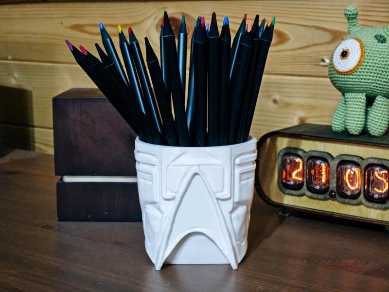 Star Trek Pencil holder, planter, vases - A Starfleet Tribute