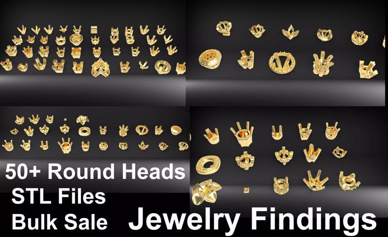 Various Round Heads Findings Earrings nose rings styles